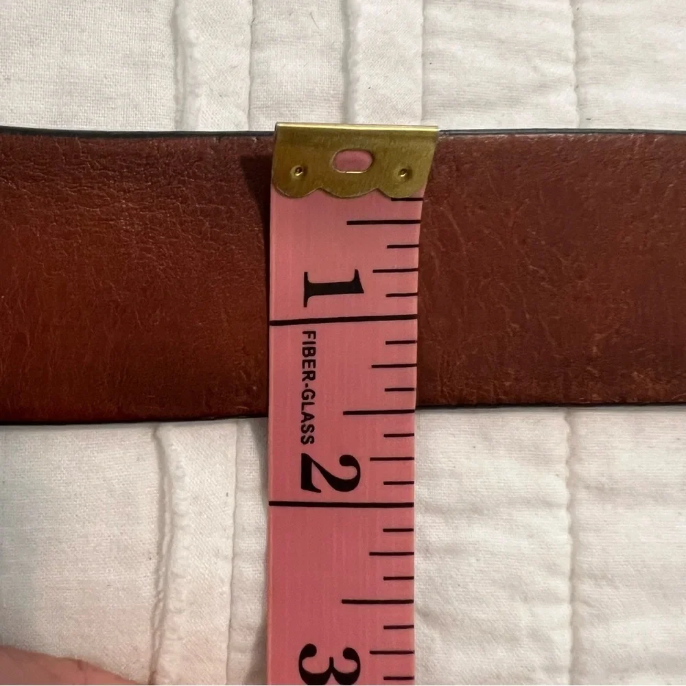 Tommy Hilfiger Brown Leather Mens belt fits 39.5
